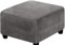 SWJ-swjssb Ottomane Schonbezug Hocker Bezug, Samt Hocker Husse für Fußhocker Quadratisch, Schwarz Stretch Bezug Ottomane Abdeckung Überzug Hocker Protector Waschbar Hockerabdeckung(Gray,40x40 cm)
