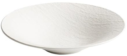 Assiette de Diner Assiettes à Vaisselle Assiette creuse en céramique créative et caractéristique for hôtel, assiette creuse occidentale givrée noire et blanche, bol à soupe for la maison Assiette à Va