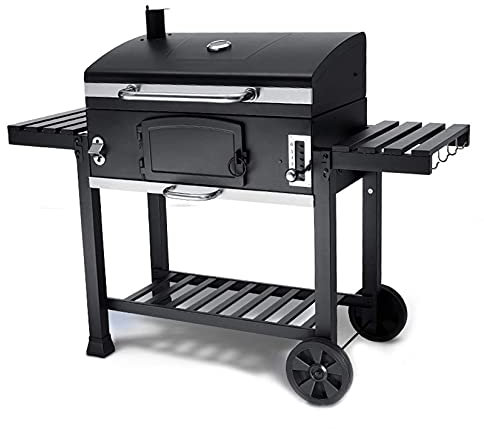 Grande griglia a carbone portatile per esterni, perfetta per campeggio, barbecue, picnic, escursionismo, cucina, resistente per giardino e uso esterno