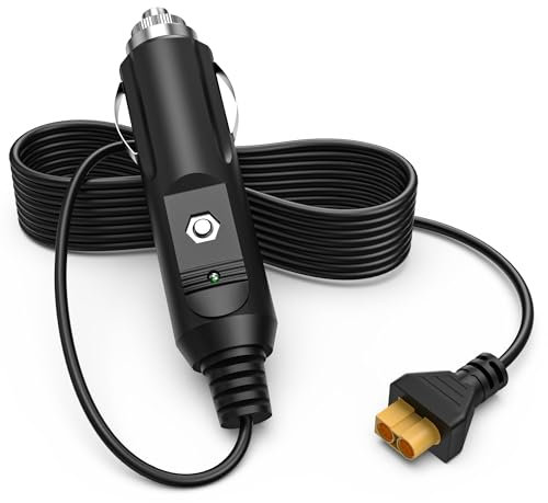 Chargeur de voiture pour alternateur Ecoflow Delta/River Series pour Bluetti EB55 pour Anker 757/767 pour plus XT60 Connecteur Station d'alimentation solaire pour climatiseur portable EF ECOFLOW Wave