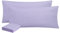 Aisbo Kissenbezug 40 x 80 2er Set - Kopfkissenbezug 40x80 Lavendel mit Reißverschluss aus Mikrofaser, ÖKO-TEX Kissenhülle 40x80cm, Weich und Bügelfrei