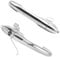 Sepzlly 2PCS Exterior Door Handles Right Driver and Left Passenger Side for Fiat 500 Door Handle Replacement 735592026, 73545876, 735592012, 735485872 Chrome Outer Car Exterior Door Handles Silver