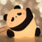 GIBOHOM Panda Nachtlicht Kinder LED, Dimmbar Touch-Steuerung Silikon Nachtlampe Kinderzimmer mit 30 Minuten Timer USB Aufladbare, 3 Lichtmodi Nachtlicht Baby Panda Geschenk für Mädchen Jungen