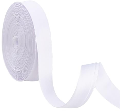 letsinstyle 360 Inches White Corset Lacing Ribbon, Women's Tie Back for Wedding Bridal Gown, 0.59 Inch Wide Satin Corset Back Lace up Straps for Dress Garment Accessories