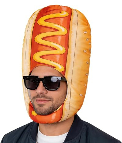 Hot-Dog-Outfit-Zubehör – Lustiger Hot-Dog-Hut | Food Dress Up Party-Kopfbedeckung Für Karneval, Feier, Bühnenaufführung, Fotoautomaten-Requisite