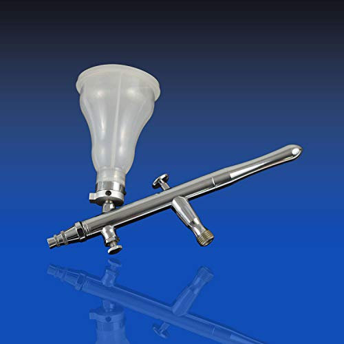 Agora-Tec® AT- Airbrush 4 Color Change AT-4CC-01 Double-Action Airbrushpistole mit 4 Farben in einem Tank inkl. 3 verschiedenen Düsen und Nadeln (0,3 mm 0,5 mm 0,8 mm)