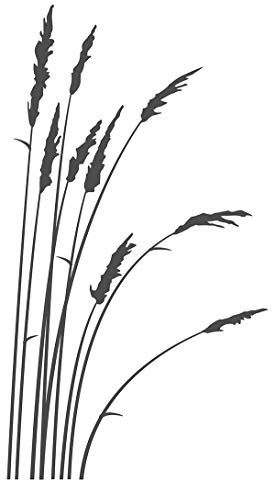 Wandtattoo Schilf Gras Wandaufkleber Ecke Wohnzimmer Wandsticker Wanddeko