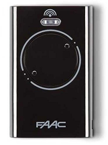 TELECOMANDO RADIOCOMANDO ORIGINALE FAAC 2 TASTI XT2 868MHz NERO