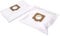 vhbw 10x Sacs compatible avec Moulinex Compact 1100, 1150, 1200, 1250, 1300, 1350 aspirateur - microfibre non tissée, 28,5cm x 19cm blanc