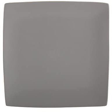 Creative Tops Mikasa Gourmet Basics Stoneware Square Side Plate, Matt Grey, 7.500 x 17.000 x 17.000 cm