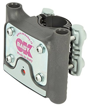 OKBABY - Blocco di Fissaggio alla Bici per Seggiolini Posteriori - per Seggiolini OKBABY Baby Shield, Sirius, 10+ e Eggy