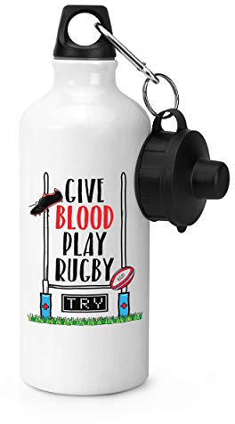 Give Blood Jeu Rugby Gourde de Sport
