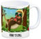trendaffe - Kaffeebecher mit Faultier in Hängematte Motiv und Spruch: Born to chill