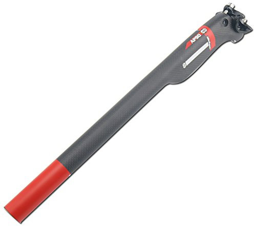 Alfa Pasca Sattelstütze Fahrrad MTB Road Fahrrad Sattelstütze 3K Matt 31.6*350mm Rot Sattelstütze