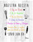 Dcine Cuadro Decorativo/Frases positivas/sobre Madera/Regalo/Normas del hogar 19 cm x 25 cm x 4 mm/Madera (Nuestra Receta)