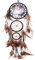 Anjing Dream Catchers Traumfänger, handgefertigt, Wolf, Schwarz
