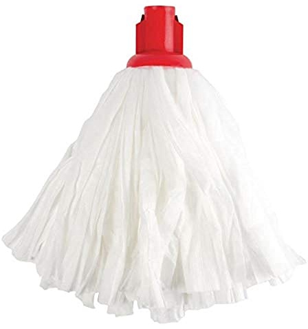 Blake & White Purely Smile Big White Socket Mop Microfibre Head | Red | Pack of 10