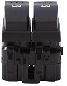 1 pieza con 2 interruptores 12V 16A Control de ventana eléctrico Botón de doble interruptor de 10 pines Ajuste para Clio II B0, B1, B2, CB0, CB1, CB2, SB0, SB1, SB2 (1998-2014)