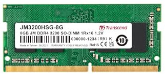 Transcend 8GB SO-DIMM-Speichermodul DDR4 3200MHz - JM3200HSG-8G