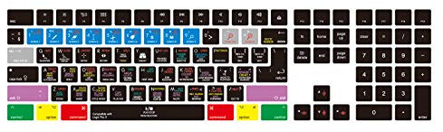 MMDW Logic Pro X Shortcuts - Funda protectora de silicona para teclado iMac Magic Keyboard con teclado numérico MQ052LL/A (A1843), diseño de Estados Unidos y la UE