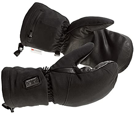 BERTSCHAT Beheizbare Fäustlinge PRO Dual Heating - Winterhandschuhe - Handschuhe Herren Damen - Touchscreen-fähige Thermo-Handschuhe mit Akku-Heizung - Jagd, Ski, Motorrad, Fahrrad