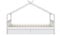 VitaliSpa Hausbett Design, Bett aus Holz, Weiß, 90x200 cm mit 2 Schubladen