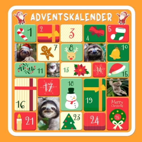 Der große Faultier Adventskalender: Die perfekte Geschenkidee Adventskalender mit Faultiere und 25 Denksportaufgabe für kinder...