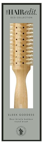 Sleek Goddess Boar Bristle Bamboo Round Brush