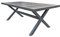 Lomadox Terrassentisch Gartentisch Tisch mit Keramik Tischplatte in Eiche-Optik in dunkelgrau B/H/T: ca. 202/75/100 cm