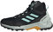 adidas Herren Eastrail 2.0 Mid RAIN.RDY Waterproof Hiking Shoes Wanderschuhe, Core Black/Aqua/Preloved Yellow, 46 2/3 EU