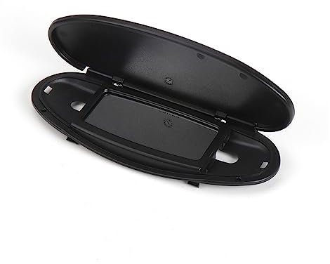 Apto for Mini Apto for Cooper Coche Parasol Espejo Cubierta Maquillaje Espejo Cubierta Apto for BMW Apto for Mini R55 R56 R60 2007-2014 51167316833 (Color : Black)