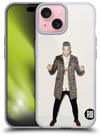 Head Case Designs Offizielle Robbie Williams Tiermuster Mantel Kalendar Soft Gel Handyhülle Hülle kompatibel mit Apple iPhone 15