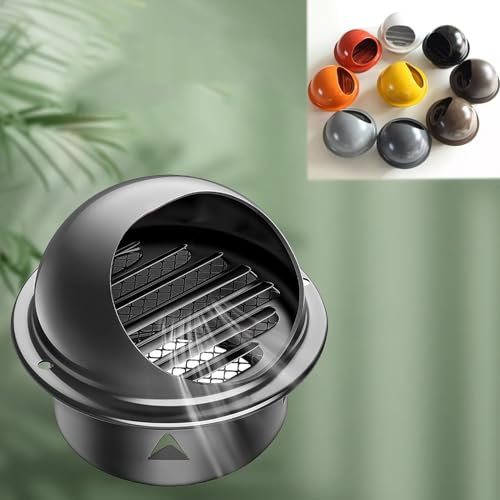 Duchunsheng Griglia di Ventilazione Griglia Aerazione Tubo Cappa 100 150 160 180 200mm, Griglia Esterna Cappa Cucina Rotonda in Acciaio Inox, Griglia Ventilazione Griglia Aerazione Tonda Tubo Cappa