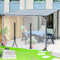 Transparente Pvc Plane Seitenteil Mit Reissverschluss Tür,Outdoor Durchsichtige Plane Vorhänge,Pergola Terrasse Veranda Carport Pavillon Wasserdichte Abdeckplanen Mit Ösen,L×H-4.5*2.2m(14.8*7.2ft)