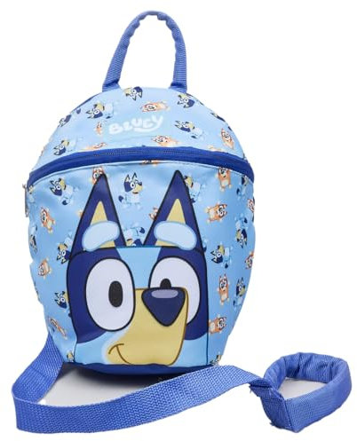 Bluey Backpack with Reins Toddler Backpack with Reins and Harness 1-4 Years (Blue)