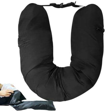 Cuscino Cervicale Imbottito Per Viaggi, Cuscino Per Collo Imbottito, Cuscino Da Viaggio Riempibile Con Vestiti, Cuscino Da Viaggio Imbottito Con Vestiti, Cuscino Per Dormire Leggero E Portatile