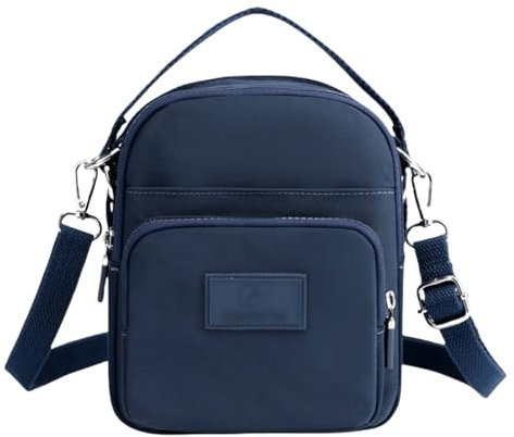 FAVORTALK Umhängetasche Klein Damen Messenger Tashen - Marineblau Crossbody Bag Kleine Wasserdicht Umhängetasche mit Austauschbaren Schultergurten,DJB00804