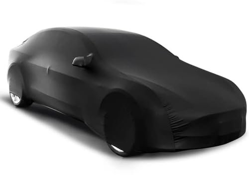 SNMHH Auto Komplette Autoabdeckungen für BMW 1er F40 3.Gen 5-Door 2019-2022, Autoplanen Winddicht Faltbare Garagen im Freien Staubdicht Autozubehör Außenzubehör,Black