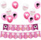 Hot Pink Girls Bar-bie Birthday Decorations Barbie Party Pack,1pcs Happy Birthday Barbies Banner and 12pcs 12inch Barbie Balloons for Kids Girls Barbies Decorations party Supplies