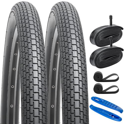 YunSCM 2Pcs Faltbare 27.5 Zoll Fahrradreifen 27.5x2.30 Mantel 56-584 Kompatibel mit 27.5 X 2.30 Stadt/Straße/Road Bike Reifen