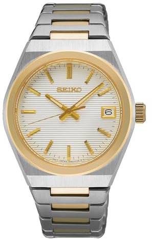 Seiko Damen Analog Quarz Uhr mit Edelstahl Armband SUR578P1
