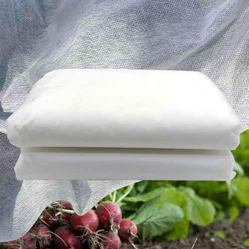 SANYUWFEN 2M x 10M Garden Fleece Freeze Protection, Plant Covers Frost Winter Plant Protection for Outdoor Plants Fruits Vegetables Protection