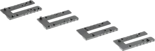 Umarex Adapterplatten-Set MOS 3 – 4 Stahlplatten für Glock Airsoft | Footprints Docter, Trijicon, C-More, Leupold