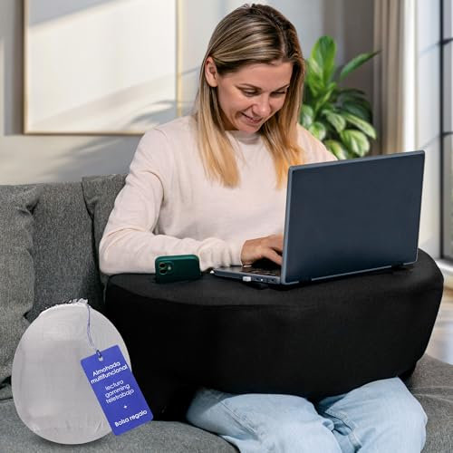 Folios y Tinta Almohada de Lectura Reposabrazos Portatil para la Cama Plegable de Viscoelastica, Cojin para Jugar en Sofá Plegable Viscoelastica Almohada Portatil Teletrabajo Soporte Cojin para Leer.