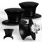 3PCS 2.25 X 1.2 Inch Silicone Pot Lid Knob for Skillets, Black Pot Lid Knob for Slow Cooker, Crockpot Liding Replacement, Heat Resistant Holding Handle/Saucepan Knobs for Kitchen Cookware Cover