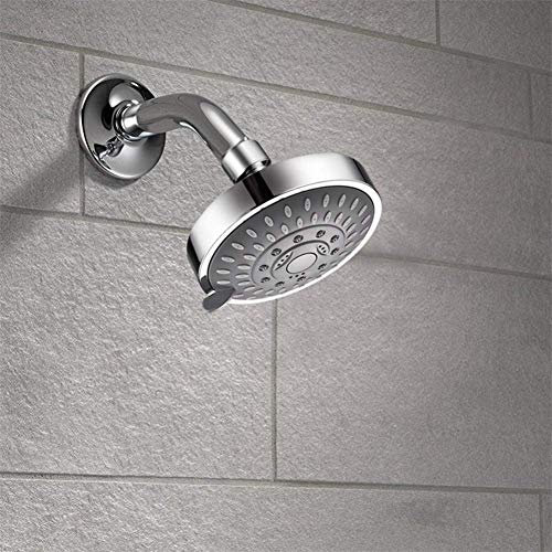 ZCCZJS Handbrause Hochdruck 4 Zoll 5-Fach Verstellbarer Duschkopf Top Spray Badezimmer Wasserhahn Dusche