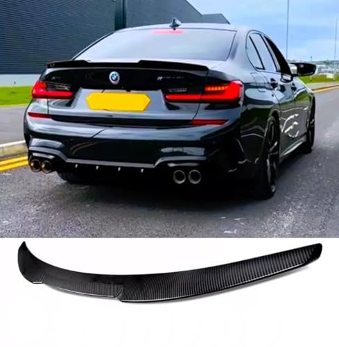 For Auto Perfectionists UK Rear Boot Spoiler Compatible With BMW 3 Series M3 G20 G80 2018-2024 M4 Style ABS Carbon Fibre