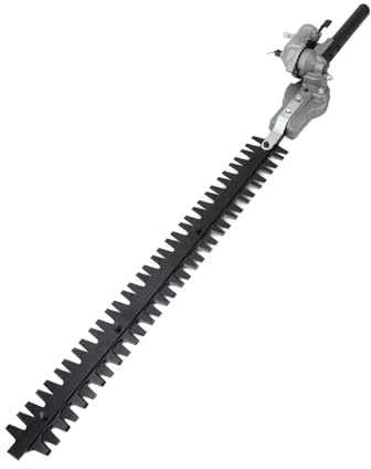 Sunicon Hedge Trimmer Head, 9 Spline High Pole Brush Grass Cutter Harvester Mower For Garden Tools Spare Parts (28 * 9mm)