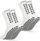 Gain The Edge Football Grip Socks - 2pc Set - Small - White