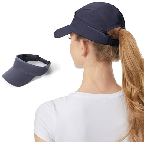 AYPOW Baseball Cap Damen Multifunktional Schnell Trocknend Basecap Sun Visor Cap Leichte Faltbare Sonnenschutz Sommermütze Verstellbar Sonnenhut Outdoor Tennis Golf Sport Running Cap Unisex